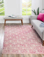 Pink 7' 10 x 10' Jill Zarin Uptown Rectangle Area Rug 70% Polypropylene & 30% Polyester  Contemporary Carpet for Living, Dining, Office, Bedroom for Sale at Rug Engine