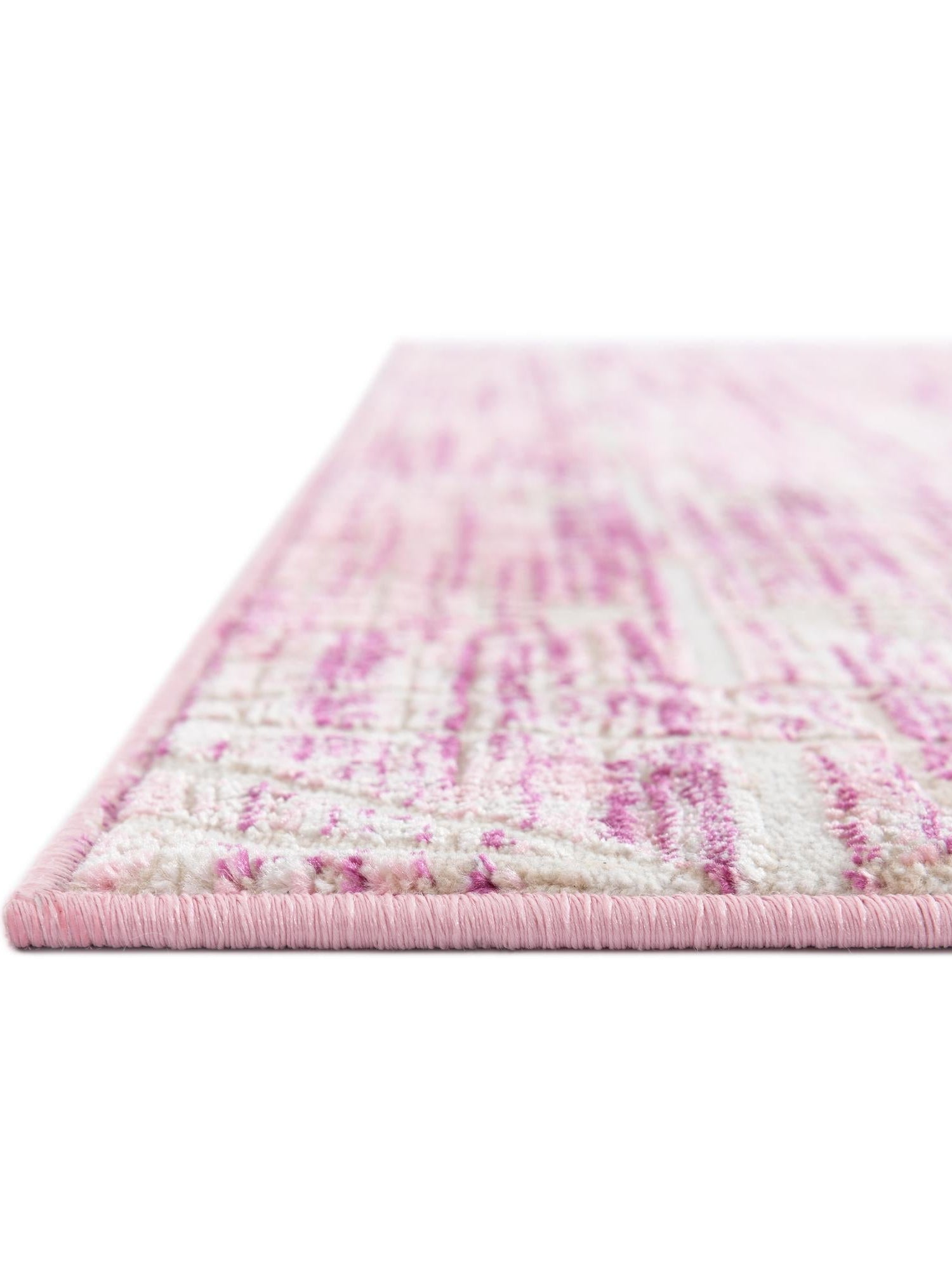 Pink 4' 1 x 6' 1 Jill Zarin Uptown Rectangle Area Rug 70% Polypropylene & 30% Polyester  Contemporary Carpet for Living, Dining, Office, Bedroom for Sale at Rug Engine