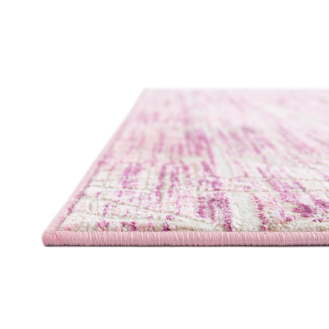 Pink 4' 1 x 6' 1 Jill Zarin Uptown Rectangle Area Rug 70% Polypropylene & 30% Polyester  Contemporary Carpet for Living, Dining, Office, Bedroom for Sale at Rug Engine