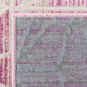 Pink 5' 3 x 8' Jill Zarin Uptown Rectangle Area Rug 70% Polypropylene & 30% Polyester  Contemporary Carpet for Living, Dining, Office, Bedroom for Sale at Rug Engine