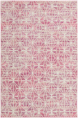 Pink 5' 3 x 8' Jill Zarin Uptown Rectangle Area Rug 70% Polypropylene & 30% Polyester  Contemporary Carpet for Living, Dining, Office, Bedroom for Sale at Rug Engine