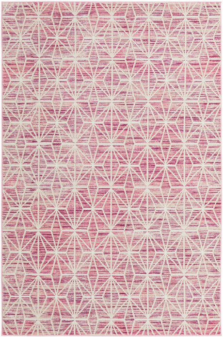 Pink 5' 3 x 8' Jill Zarin Uptown Rectangle Area Rug 70% Polypropylene & 30% Polyester  Contemporary Carpet for Living, Dining, Office, Bedroom for Sale at Rug Engine