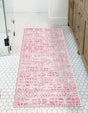 Pink 2' 7 x 8' Jill Zarin Uptown Runner Area Rug 70% Polypropylene & 30% Polyester  Contemporary Carpet for Living, Dining, Office, Bedroom for Sale at Rug Engine