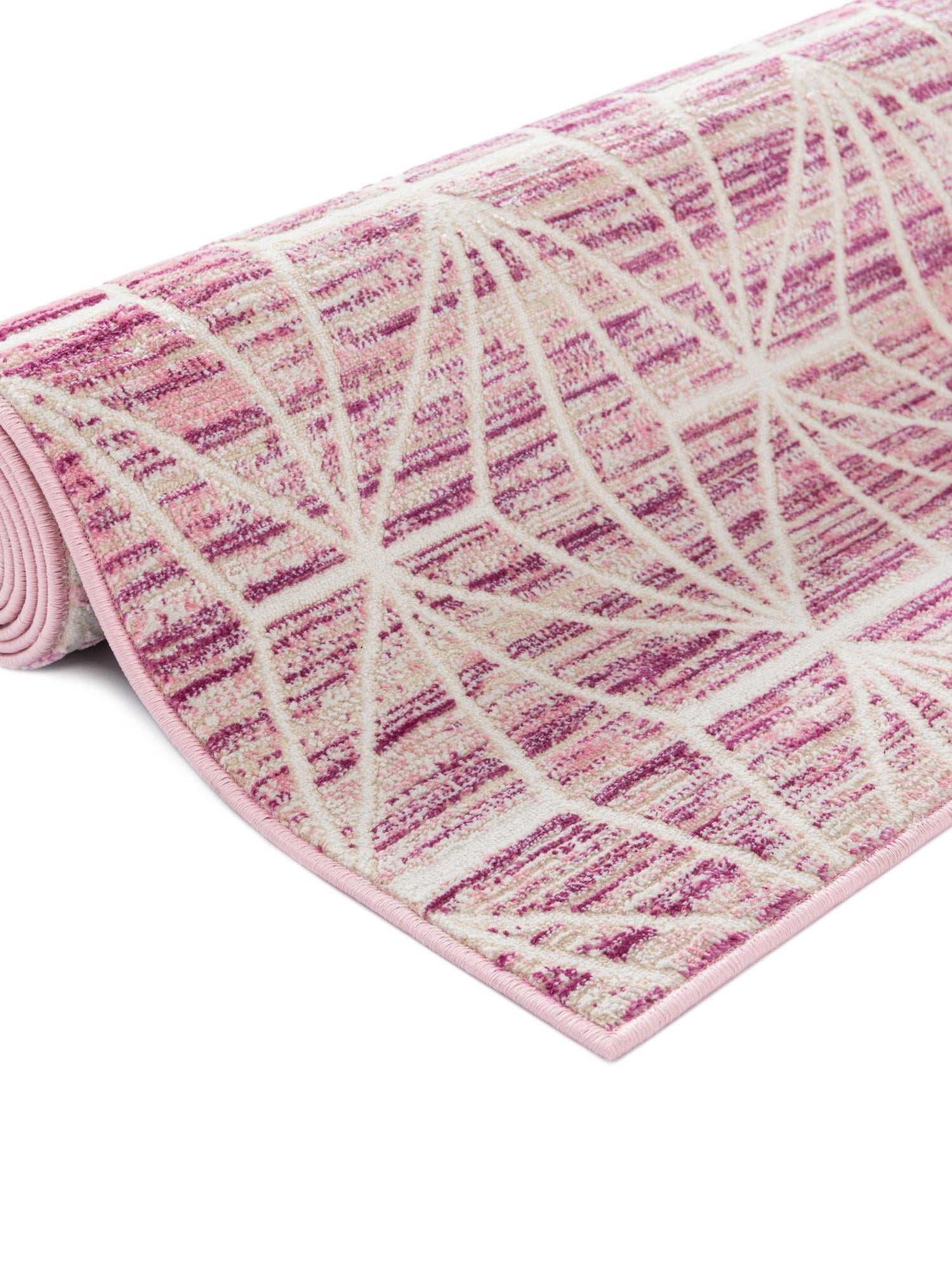 Pink 2' 7 x 13' 11 Jill Zarin Uptown Runner Area Rug 70% Polypropylene & 30% Polyester  Contemporary Carpet for Living, Dining, Office, Bedroom for Sale at Rug Engine