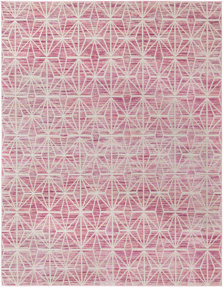 Pink 7' 10 x 10' Jill Zarin Uptown Rectangle Area Rug 70% Polypropylene & 30% Polyester  Contemporary Carpet for Living, Dining, Office, Bedroom for Sale at Rug Engine