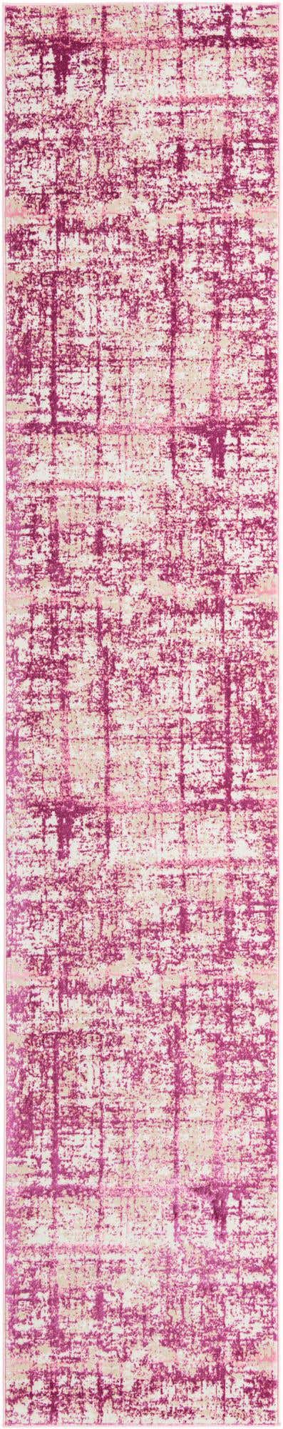 Pink 2' 7 x 13' 11 Jill Zarin Uptown Runner Area Rug 70% Polypropylene & 30% Polyester  Contemporary Carpet for Living, Dining, Office, Bedroom for Sale at Rug Engine
