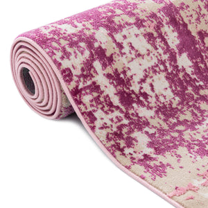 Pink 5' 3 x 5' 3 Jill Zarin Uptown Round Area Rug 70% Polypropylene & 30% Polyester  Contemporary Carpet for Living, Dining, Office, Bedroom for Sale at Rug Engine