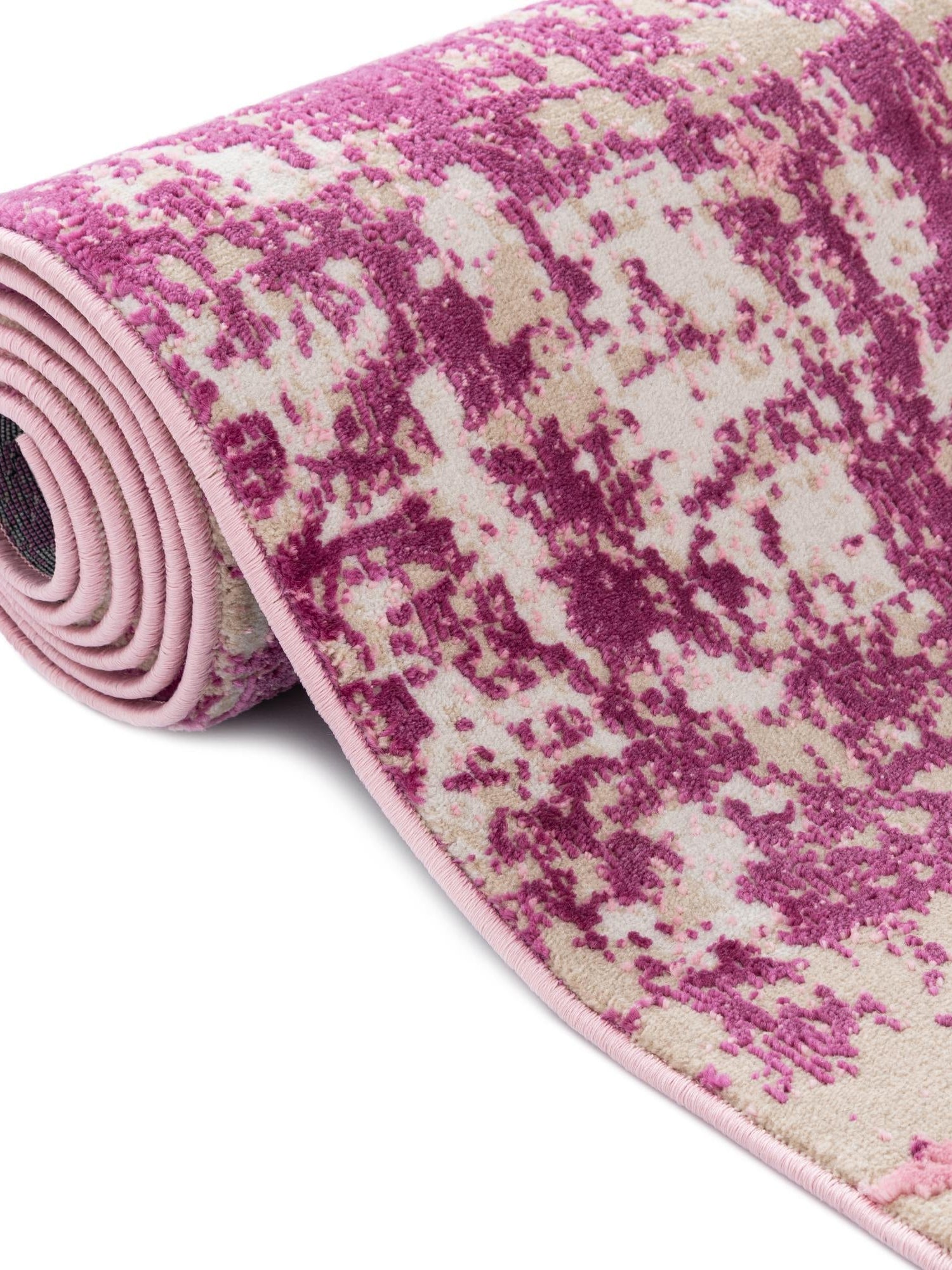 Pink 7' 10 x 7' 10 Jill Zarin Uptown Round Area Rug 70% Polypropylene & 30% Polyester  Contemporary Carpet for Living, Dining, Office, Bedroom for Sale at Rug Engine