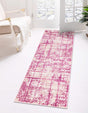 Pink 2' 2 x 6' 1 Jill Zarin Uptown Runner Area Rug 70% Polypropylene & 30% Polyester  Contemporary Carpet for Living, Dining, Office, Bedroom for Sale at Rug Engine