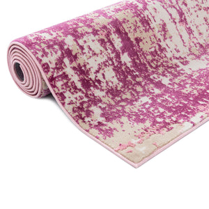 Pink 2' 7 x 13' 11 Jill Zarin Uptown Runner Area Rug 70% Polypropylene & 30% Polyester  Contemporary Carpet for Living, Dining, Office, Bedroom for Sale at Rug Engine