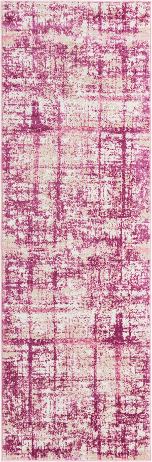 Pink 2' 7 x 8' Jill Zarin Uptown Runner Area Rug 70% Polypropylene & 30% Polyester  Contemporary Carpet for Living, Dining, Office, Bedroom for Sale at Rug Engine