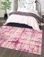 Pink 7' 10 x 7' 10 Jill Zarin Uptown Square Area Rug 70% Polypropylene & 30% Polyester  Contemporary Carpet for Living, Dining, Office, Bedroom for Sale at Rug Engine