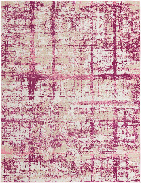Pink 7' 10 x 10' Jill Zarin Uptown Rectangle Area Rug 70% Polypropylene & 30% Polyester  Contemporary Carpet for Living, Dining, Office, Bedroom for Sale at Rug Engine