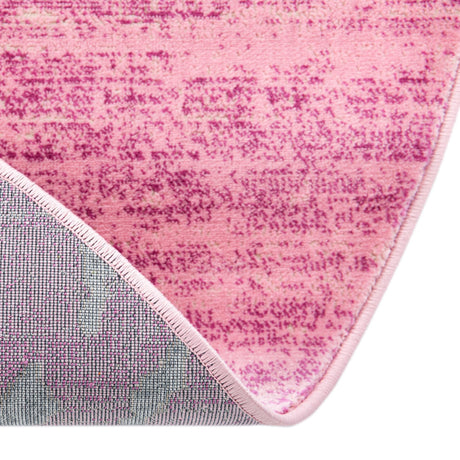 Pink 3' 1 x 3' 1 Jill Zarin Uptown Round Area Rug 70% Polypropylene & 30% Polyester  Contemporary Carpet for Living, Dining, Office, Bedroom for Sale at Rug Engine