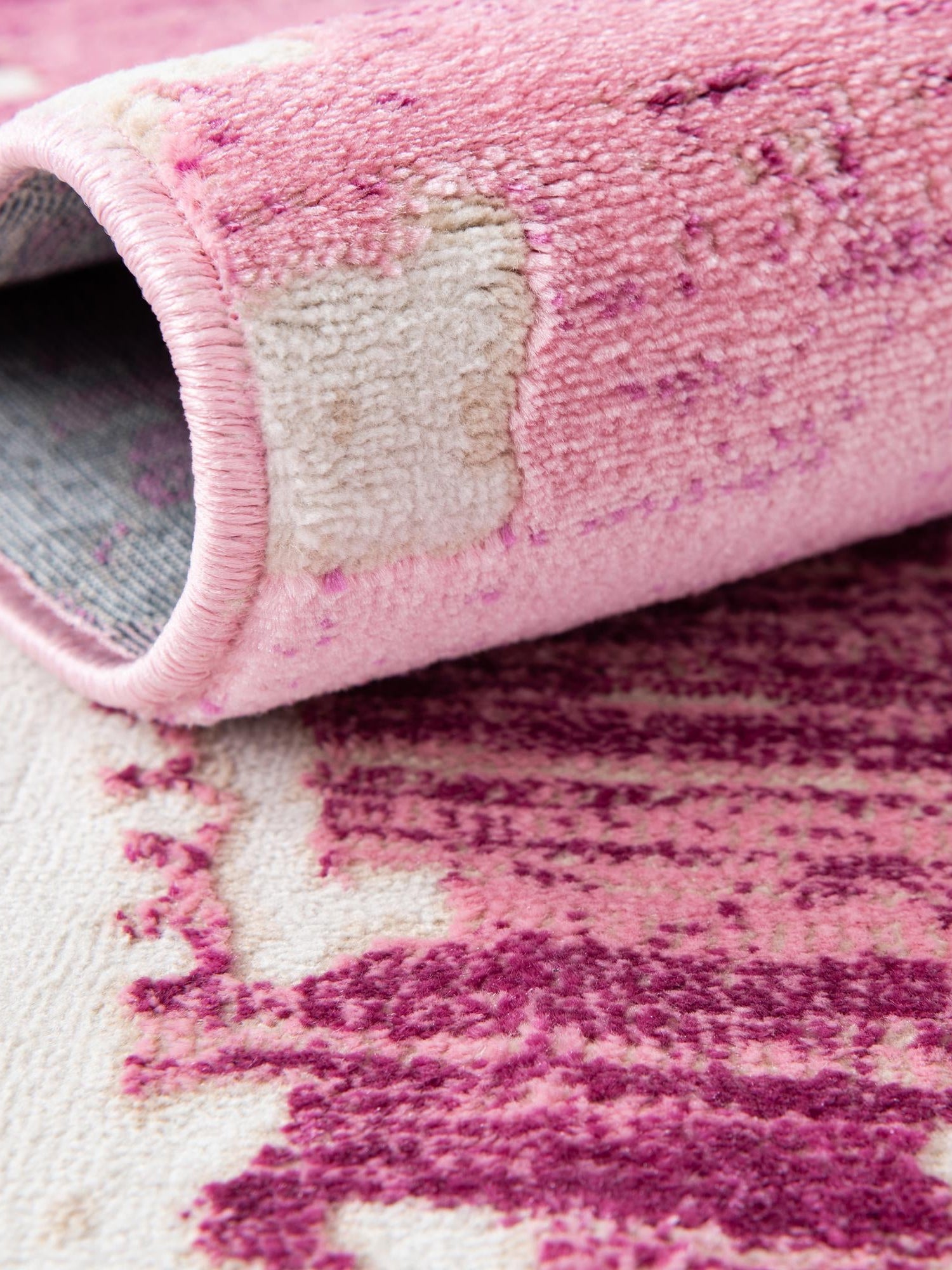 Pink 4' 1 x 6' 1 Jill Zarin Uptown Rectangle Area Rug 70% Polypropylene & 30% Polyester  Contemporary Carpet for Living, Dining, Office, Bedroom for Sale at Rug Engine