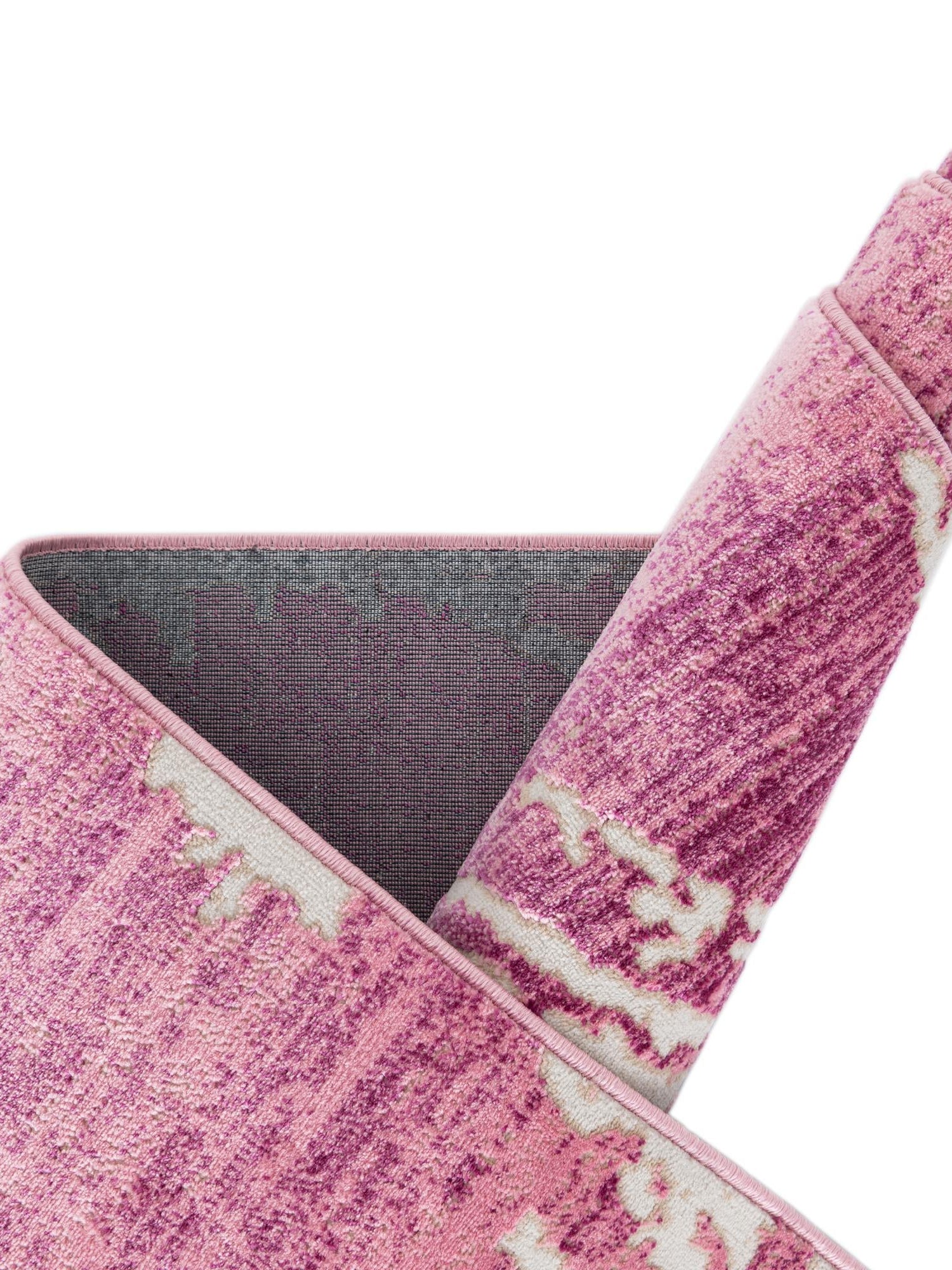 Pink 4' 1 x 6' 1 Jill Zarin Uptown Rectangle Area Rug 70% Polypropylene & 30% Polyester  Contemporary Carpet for Living, Dining, Office, Bedroom for Sale at Rug Engine