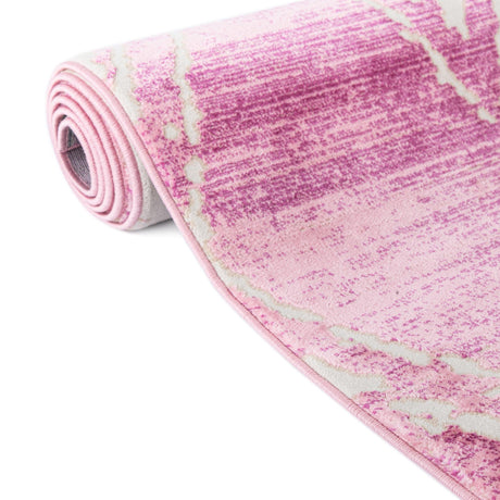 Pink 4' 1 x 6' 1 Jill Zarin Uptown Rectangle Area Rug 70% Polypropylene & 30% Polyester  Contemporary Carpet for Living, Dining, Office, Bedroom for Sale at Rug Engine