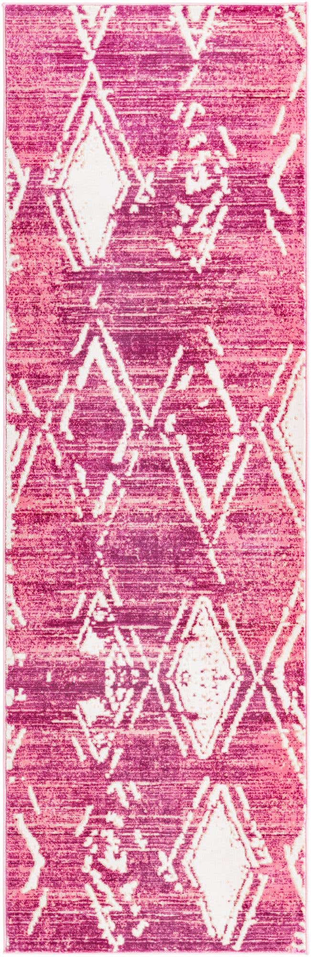 Pink 2' 7 x 8' Jill Zarin Uptown Runner Area Rug 70% Polypropylene & 30% Polyester  Contemporary Carpet for Living, Dining, Office, Bedroom for Sale at Rug Engine