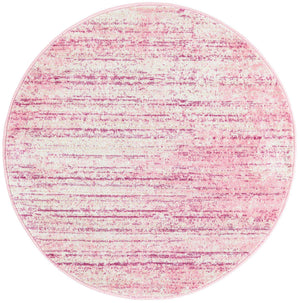 Pink 3' 1 x 3' 1 Jill Zarin Uptown Round Area Rug 70% Polypropylene & 30% Polyester  Contemporary Carpet for Living, Dining, Office, Bedroom for Sale at Rug Engine