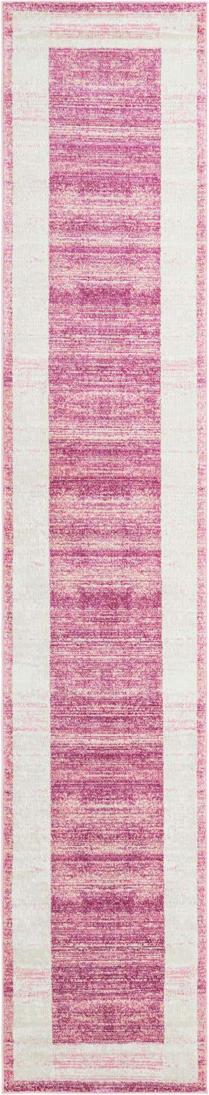 Pink 2' 7 x 13' 11 Jill Zarin Uptown Runner Area Rug 70% Polypropylene & 30% Polyester  Contemporary Carpet for Living, Dining, Office, Bedroom for Sale at Rug Engine