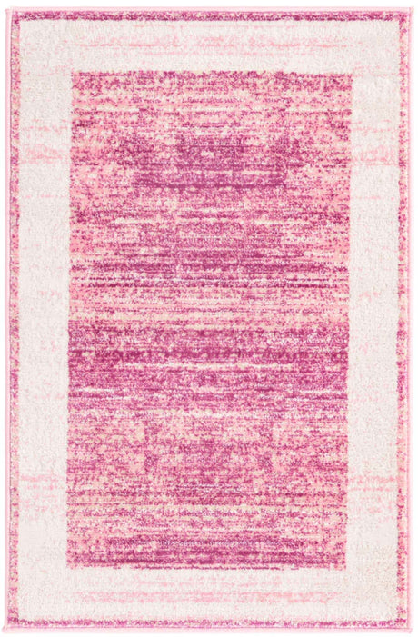 Pink 2' x 3' 1 Jill Zarin Uptown Rectangle Area Rug 70% Polypropylene & 30% Polyester  Contemporary Carpet for Living, Dining, Office, Bedroom for Sale at Rug Engine