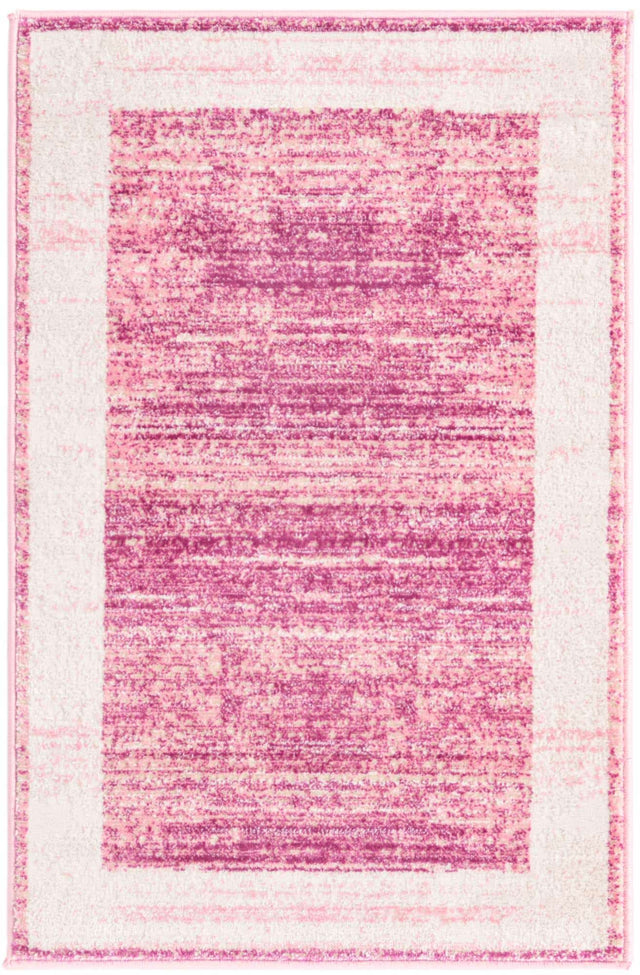 Pink 2' x 3' 1 Jill Zarin Uptown Rectangle Area Rug 70% Polypropylene & 30% Polyester  Contemporary Carpet for Living, Dining, Office, Bedroom for Sale at Rug Engine