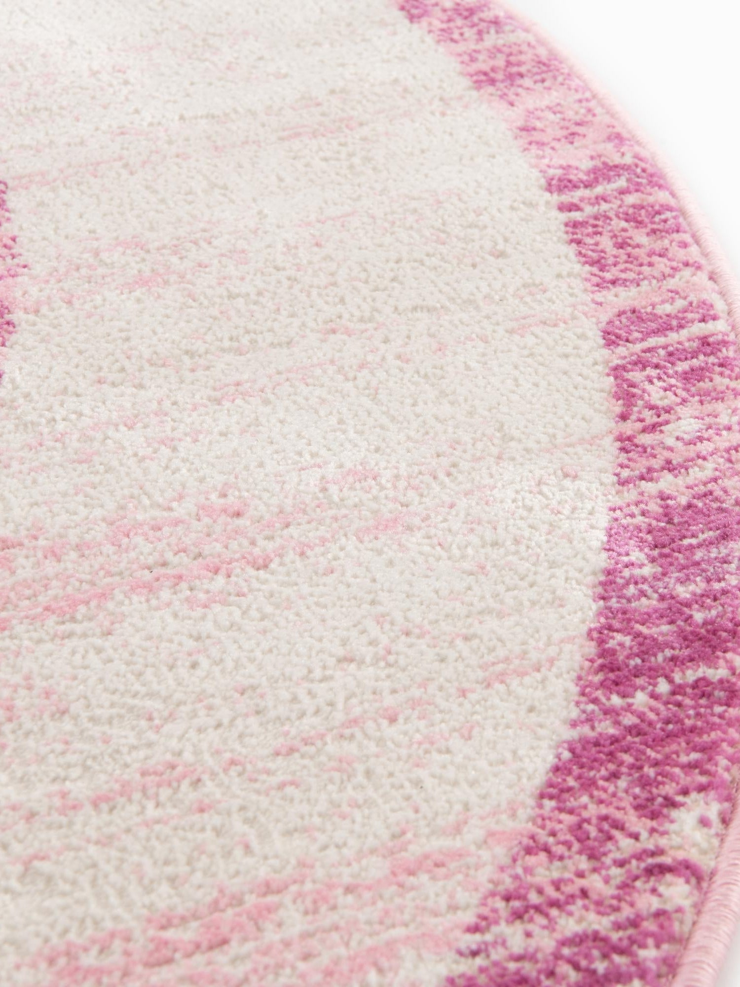Pink 5' 3 x 5' 3 Jill Zarin Uptown Round Area Rug 70% Polypropylene & 30% Polyester  Contemporary Carpet for Living, Dining, Office, Bedroom for Sale at Rug Engine