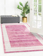 Pink 7' 10 x 10' Jill Zarin Uptown Rectangle Area Rug 70% Polypropylene & 30% Polyester  Contemporary Carpet for Living, Dining, Office, Bedroom for Sale at Rug Engine