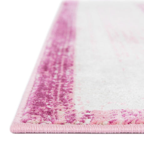 Pink 7' 10 x 10' Jill Zarin Uptown Rectangle Area Rug 70% Polypropylene & 30% Polyester  Contemporary Carpet for Living, Dining, Office, Bedroom for Sale at Rug Engine