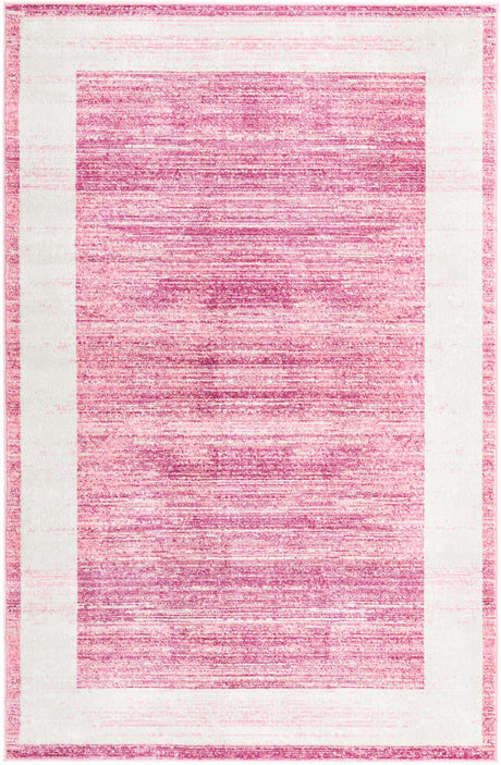 Pink 5' 3 x 8' Jill Zarin Uptown Rectangle Area Rug 70% Polypropylene & 30% Polyester  Contemporary Carpet for Living, Dining, Office, Bedroom for Sale at Rug Engine