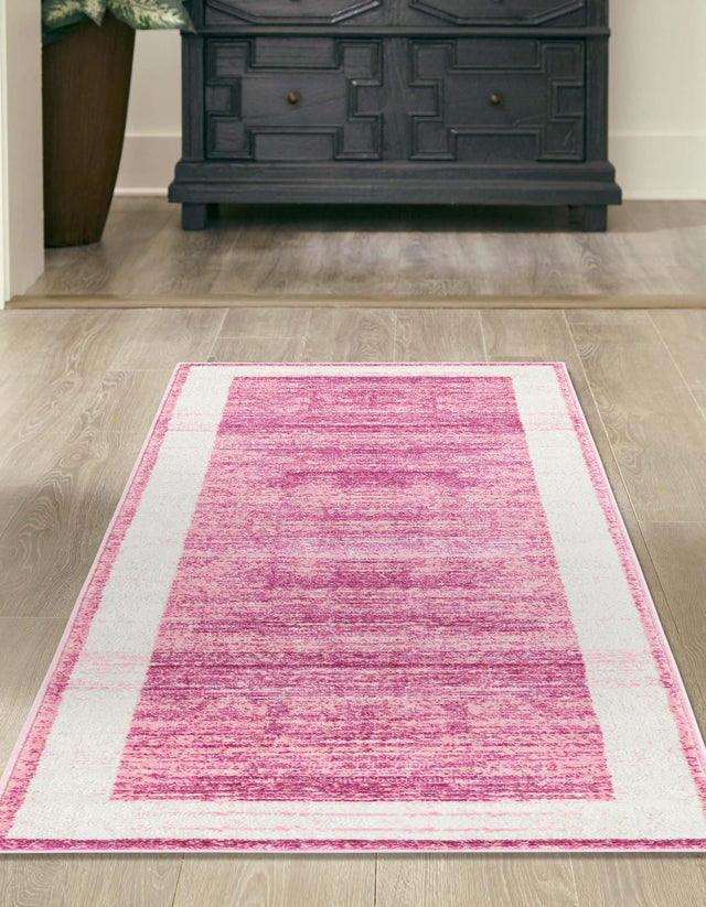Pink 2' 2 x 6' 1 Jill Zarin Uptown Runner Area Rug 70% Polypropylene & 30% Polyester  Contemporary Carpet for Living, Dining, Office, Bedroom for Sale at Rug Engine