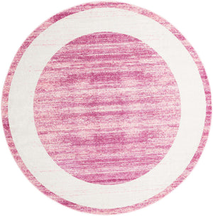 Pink 7' 10 x 7' 10 Jill Zarin Uptown Round Area Rug 70% Polypropylene & 30% Polyester  Contemporary Carpet for Living, Dining, Office, Bedroom for Sale at Rug Engine