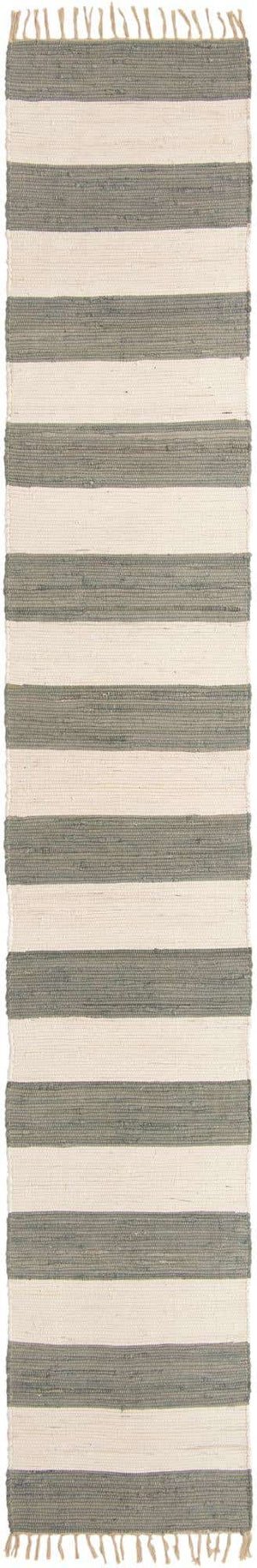 Gray 2' 6 x 16' 5 Chindi Rag Runner Area Rug 100% Cotton All Natural Eco-Friendly Carpet Mat Decor for Homes for Sale at Rug Engine