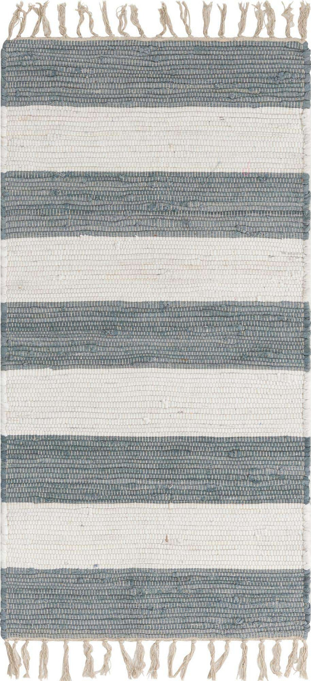 Gray 2' x 4' 1 Chindi Rag Runner Area Rug 100% Cotton All Natural Eco-Friendly Carpet Mat Decor for Homes for Sale at Rug Engine
