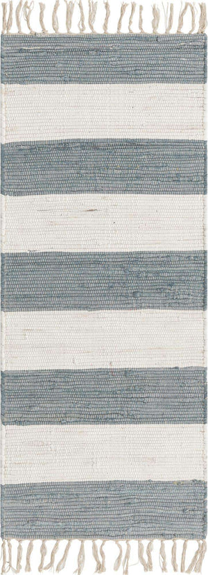 Gray 2' x 5' 1 Chindi Rag Runner Area Rug 100% Cotton All Natural Eco-Friendly Carpet Mat Decor for Homes for Sale at Rug Engine
