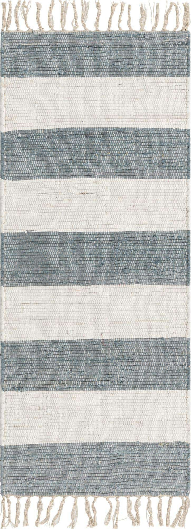 Gray 2' x 5' 1 Chindi Rag Runner Area Rug 100% Cotton All Natural Eco-Friendly Carpet Mat Decor for Homes for Sale at Rug Engine
