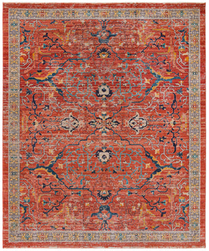 Brick Red 7' 10 x 11' Lola Rectangle Area Rug Polypropylene With Jute Backing Traditional Pattern Easy Clean Carpet for Home Interior Design for Sale at Rug Engine