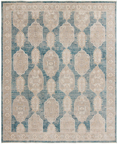 Blue 7' 10 x 11' Lola Rectangle Area Rug Polypropylene With Jute Backing Traditional Pattern Easy Clean Carpet for Home Interior Design for Sale at Rug Engine