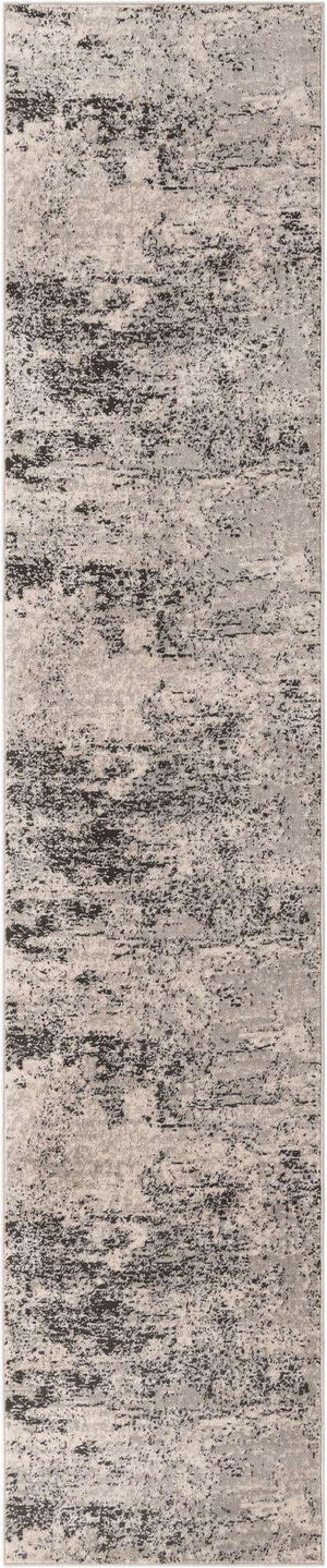 Gray 2' 7 x 13' Leipzig Runner Area Rug 75% Polypropylene & 25% Polyester Modern Contemporary Carpet for Kitchens, Bedroom, Living Room Home Decor for Sale at Rug Engine