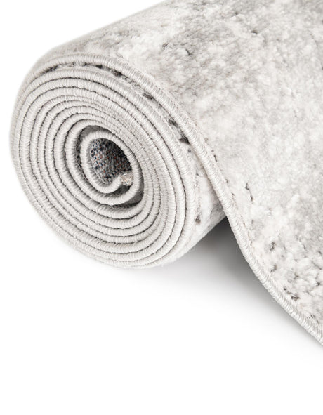 Gray 5' 3 x 8' Leipzig Oval Area Rug 75% Polypropylene & 25% Polyester Modern Contemporary Carpet for Kitchens, Bedroom, Living Room Home Decor for Sale at Rug Engine