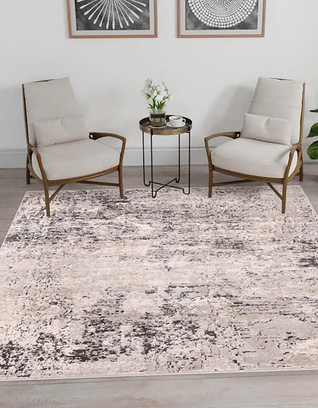 Gray 7' 10 x 7' 10 Leipzig Square Area Rug 75% Polypropylene & 25% Polyester Modern Contemporary Carpet for Kitchens, Bedroom, Living Room Home Decor for Sale at Rug Engine