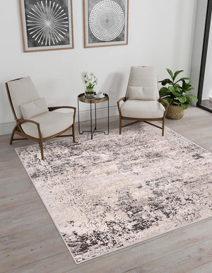 Gray 7' 10 x 7' 10 Leipzig Square Area Rug 75% Polypropylene & 25% Polyester Modern Contemporary Carpet for Kitchens, Bedroom, Living Room Home Decor for Sale at Rug Engine