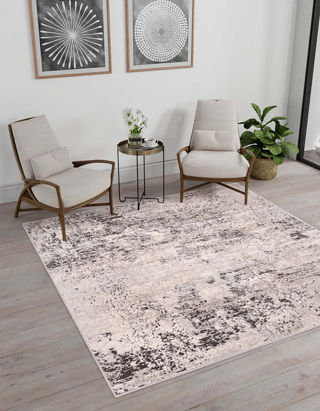 Gray 6' 1 x 6' 1 Leipzig Square Area Rug 75% Polypropylene & 25% Polyester Modern Contemporary Carpet for Kitchens, Bedroom, Living Room Home Decor for Sale at Rug Engine