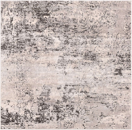 Gray 6' 1 x 6' 1 Leipzig Square Area Rug 75% Polypropylene & 25% Polyester Modern Contemporary Carpet for Kitchens, Bedroom, Living Room Home Decor for Sale at Rug Engine
