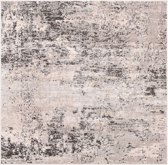 Gray 6' 1 x 6' 1 Leipzig Square Area Rug 75% Polypropylene & 25% Polyester Modern Contemporary Carpet for Kitchens, Bedroom, Living Room Home Decor for Sale at Rug Engine