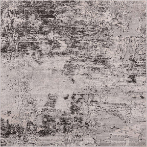 Gray 7' 10 x 7' 10 Leipzig Square Area Rug 75% Polypropylene & 25% Polyester Modern Contemporary Carpet for Kitchens, Bedroom, Living Room Home Decor for Sale at Rug Engine