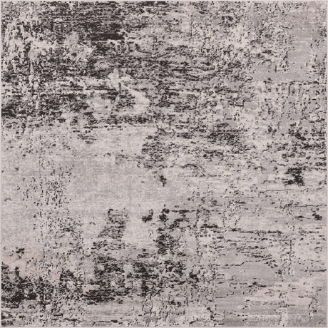 Gray 7' 10 x 7' 10 Leipzig Square Area Rug 75% Polypropylene & 25% Polyester Modern Contemporary Carpet for Kitchens, Bedroom, Living Room Home Decor for Sale at Rug Engine