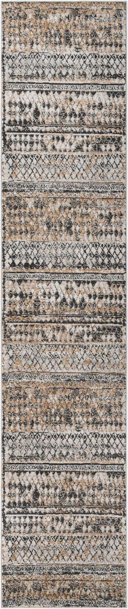 Beige 2' 7 x 13' 1 Leipzig Runner Area Rug 75% Polypropylene & 25% Polyester Modern Contemporary Carpet for Kitchens, Bedroom, Living Room Home Decor for Sale at Rug Engine