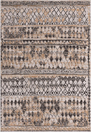 Beige 6' 1 x 9' Leipzig Rectangle Area Rug 75% Polypropylene & 25% Polyester Modern Contemporary Carpet for Kitchens, Bedroom, Living Room Home Decor for Sale at Rug Engine