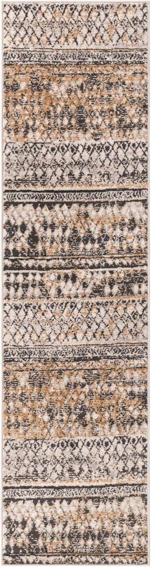 Beige 2' x 8' Leipzig Runner Area Rug 75% Polypropylene & 25% Polyester Modern Contemporary Carpet for Kitchens, Bedroom, Living Room Home Decor for Sale at Rug Engine